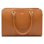 Alinari Tote, work tote in camel textured Italian leather – front view