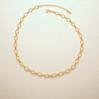 Blue and Gold Charm, layered necklace set in gold-plated alloy and ceramic beads – styled view 7 – Alinari Firenze