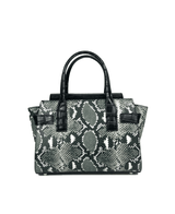 Cara Classic Shoulder Bag by Alinarifirenze in grey and black.