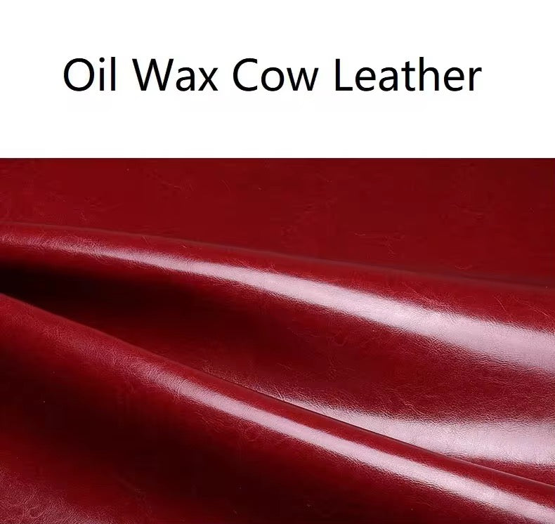 Classic Oil-Wax Wallet, wallet in red oil-wax cow leather – styled view 2 – Alinari Firenze
