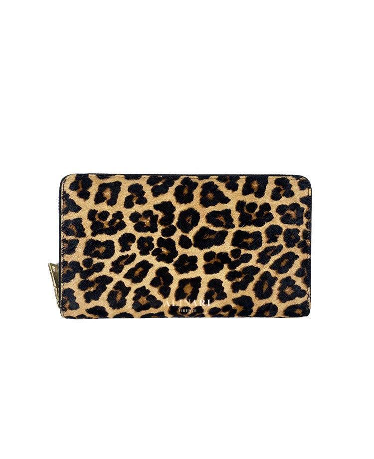 Parma Wallet Light Leopard - Alinari Firenze